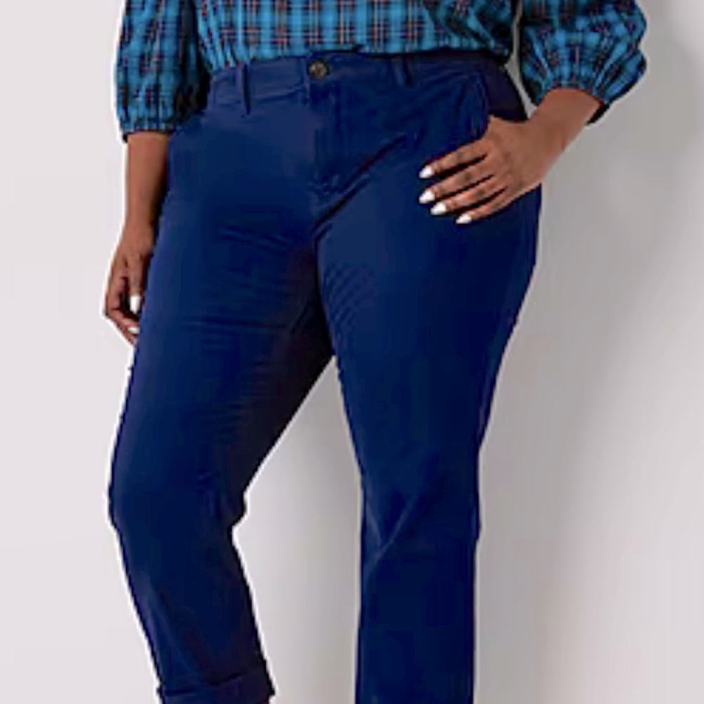 St. John’s Bay Women's Plus Relaxed Fit Chinos